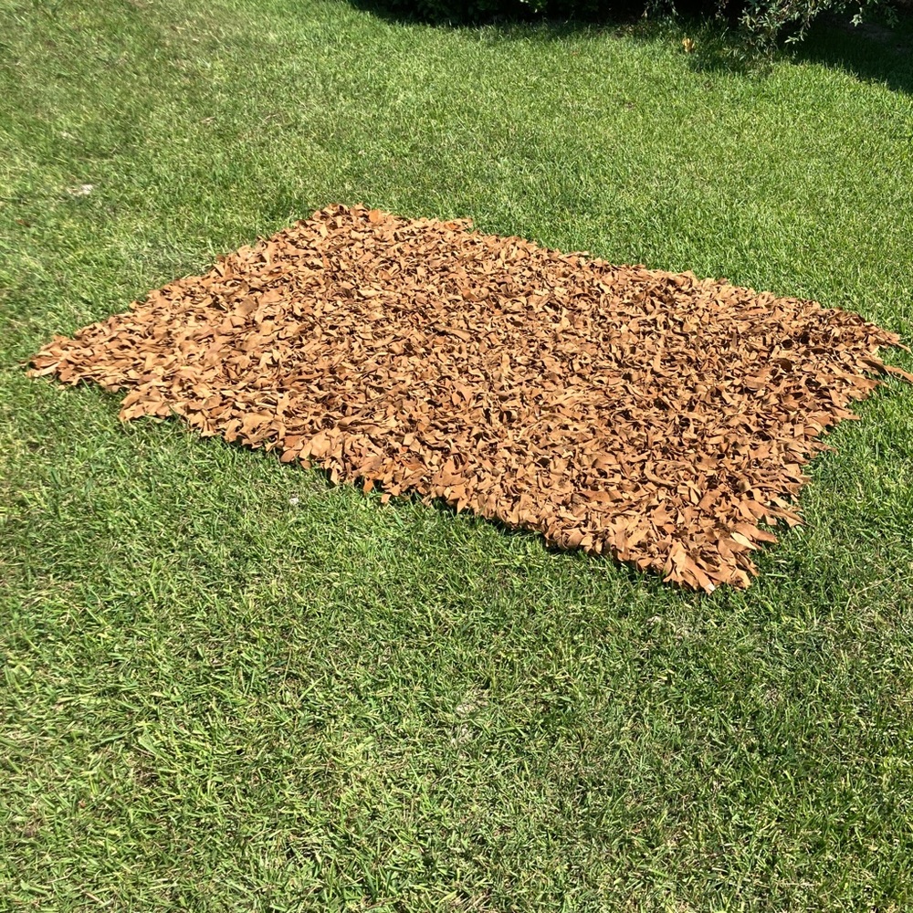 ‼️SOLD‼️ Shag Leather Rug - Picture 8 of 10